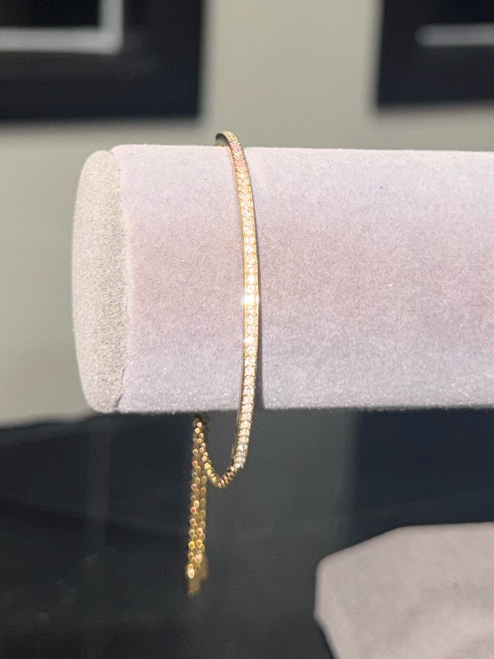 Elegant Gold Chain Bracelet rhinestone crystal dainty bar Jewelry adjustable